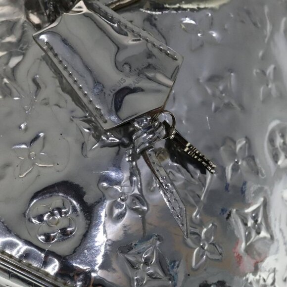 LOUIS VUITTON Monogram Miroir Speedy 35 Hand Bag Silver M95786 LV Auth 106317A - Picture 8 of 15